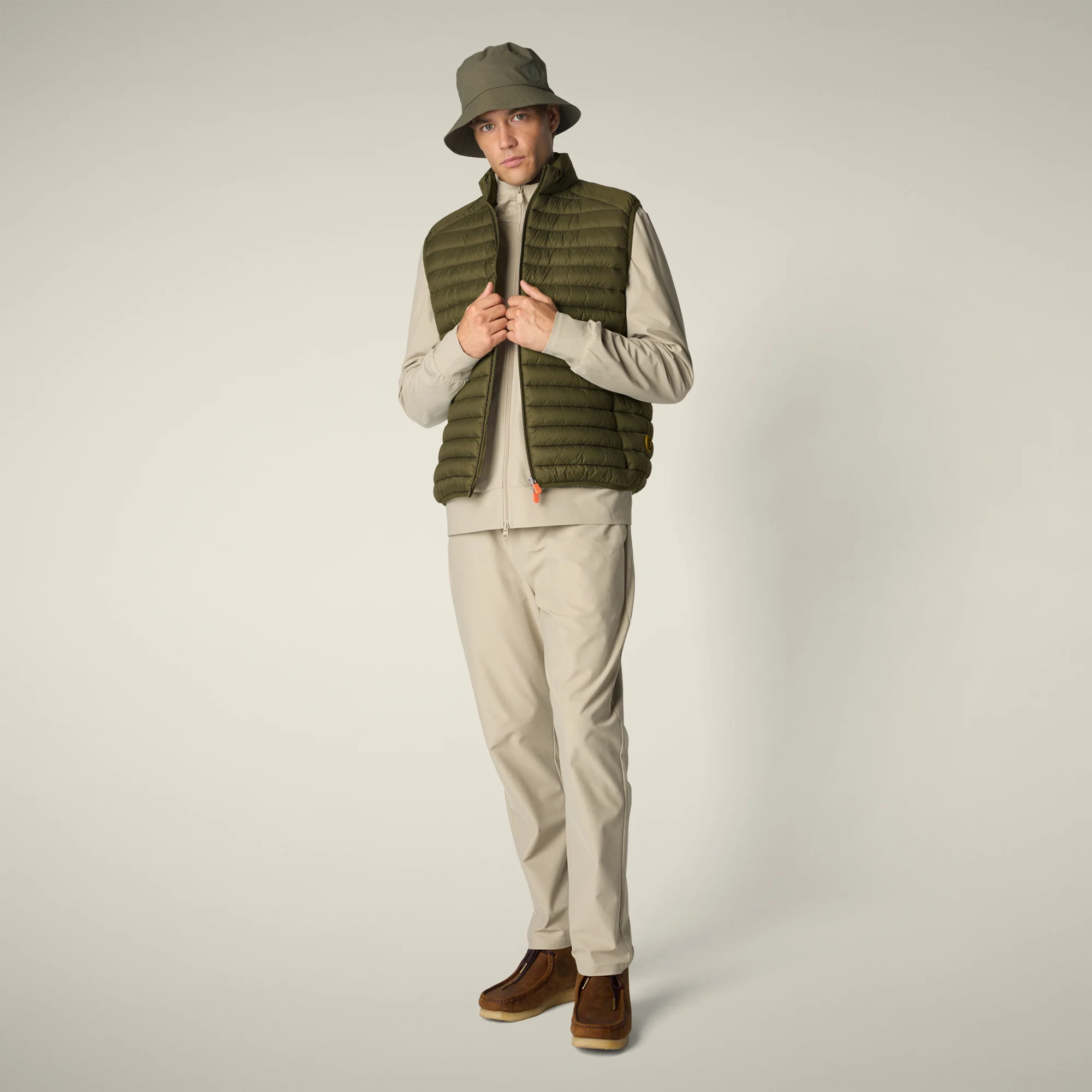Gilet imbottito uomo Adam Verde oliva