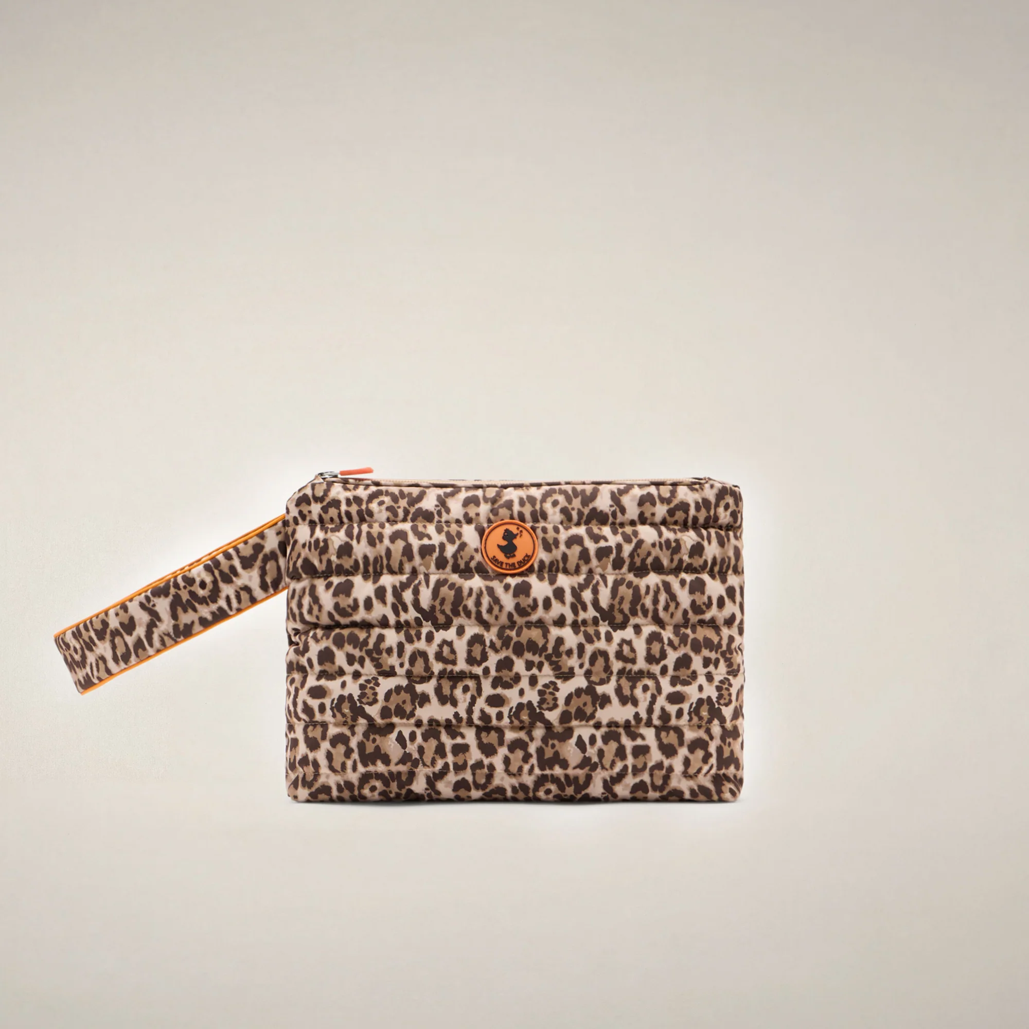 Pochette unisex Clio con stampa leopardata